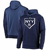 Men's New York Yankees Majestic 2019 Postseason Dugout Authentic Pullover Hoodie Navy,baseball caps,new era cap wholesale,wholesale hats